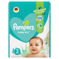 Pampers Baby-Dry Taped Diapers Aloe Vera Size 3, 6-10 kg, 17 Diapers