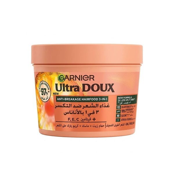Garnier Ultra Doux 3-in-1 Hair Treatment Pineapple Extract Vitamins F, E & C 390 ml