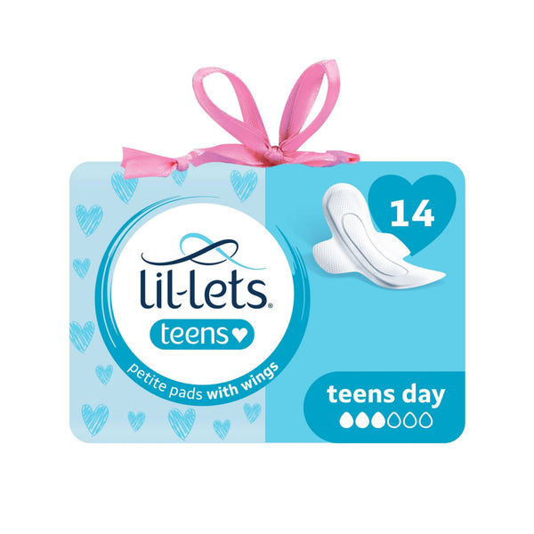 Lil-Lets Teens SmartFit Ultra Day Pads with Wings, Fragrance-Free, 14 Pack