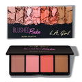L.A. Girl Blushed Babe Blush Palette, 4-Color Shimmer Powder Compact