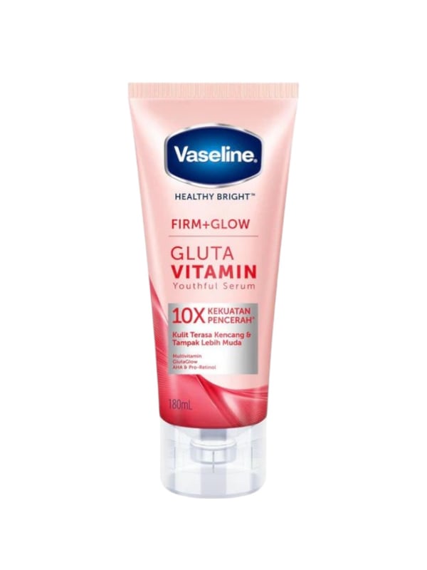 Vaseline Gluta Youth Vitamin Body Serum, Lightweight Hydrating Formula, 180ml