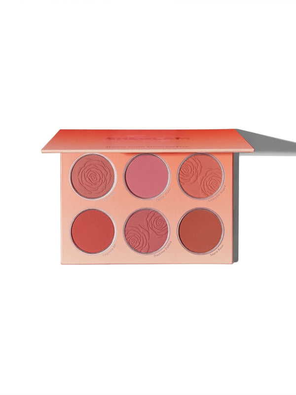 Sheglam Floral Flush Blush Palette Natural-Looking Finish Multicolor 6 Shades