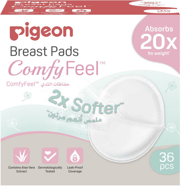 Pigeon Honeycomb Breast Pads Leak-Proof Absorbent 36 Pieces