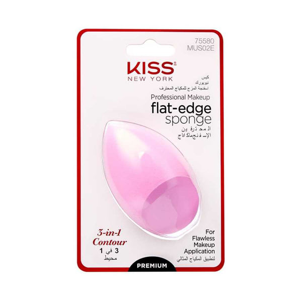 KISS Flat-Edge Makeup Sponge Reusable Blending Applicator