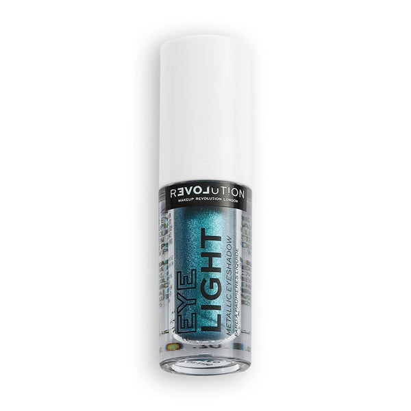 Makeup Revolution Relove Eye Light Dazed Liquid Metallic Eyeshadow, Teal