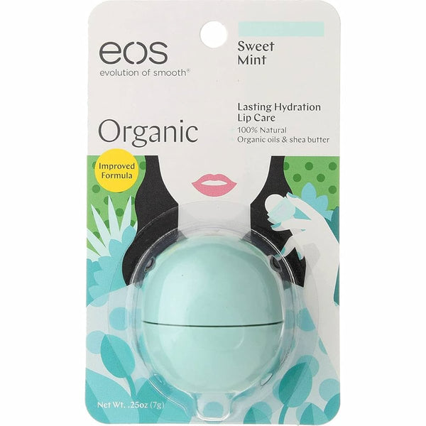 eos Sweet Mint Lip Balm Organic Shea Butter Mint 7 g