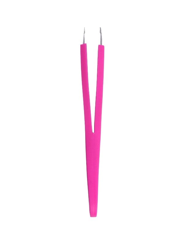 Beauty System Eyebrow Tweezers Precision Slant Tip Pink