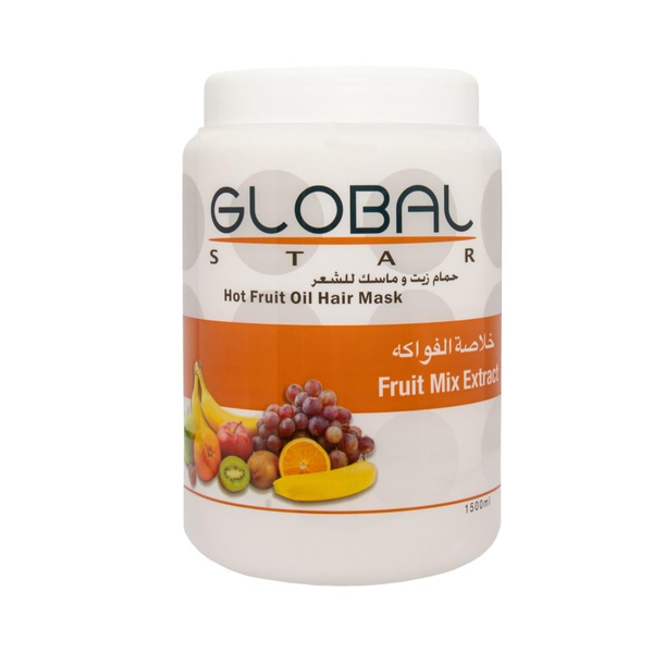 GLOBAL STAR Hot Fruit Oil Hair Mask with Fruit Mix Extract, 1500 ml