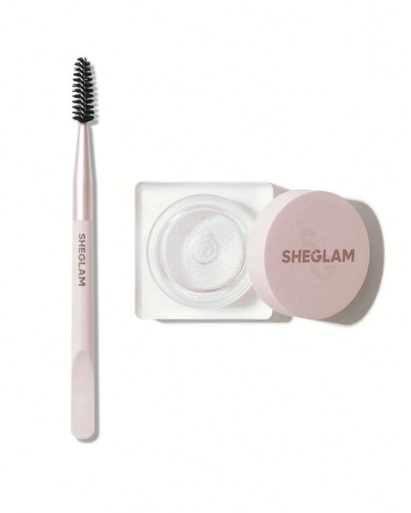 Sheglam Set Me Up Brow Hold Brow Gel, Clear, Long-Wearing Smudgeproof, Moisturizing