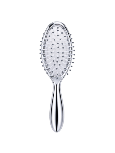 Cecilia Pocket Magic Comb Compact Hair Comb Silver Bow Print