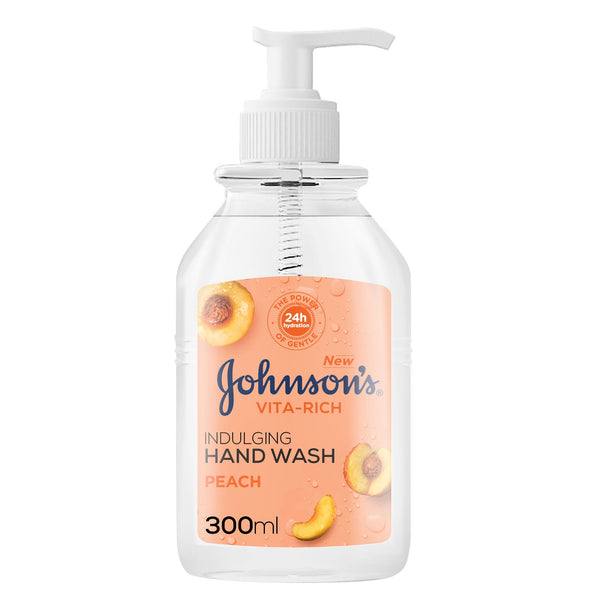Johnson Vita-Rich Indulging Peach Liquid Hand Wash Glycerin 300ml