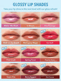 Sheglam Pout-Perfect Shine Lip Gloss Plumper, High-Shine Sepia Kiss