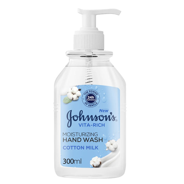 Johnson Vita-Rich Moisturizing Hand Wash Cotton Milk Liquid 300ml