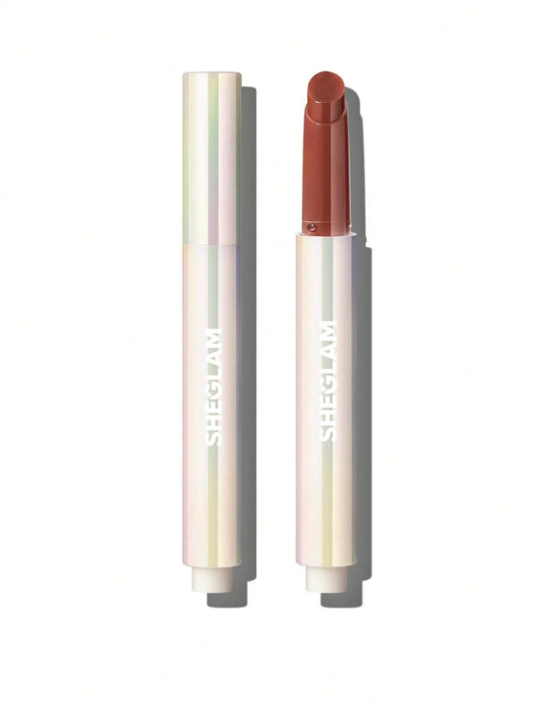 Sheglam Pout-Perfect Shine Lip Plumper Gloss Stick Peachy Keen