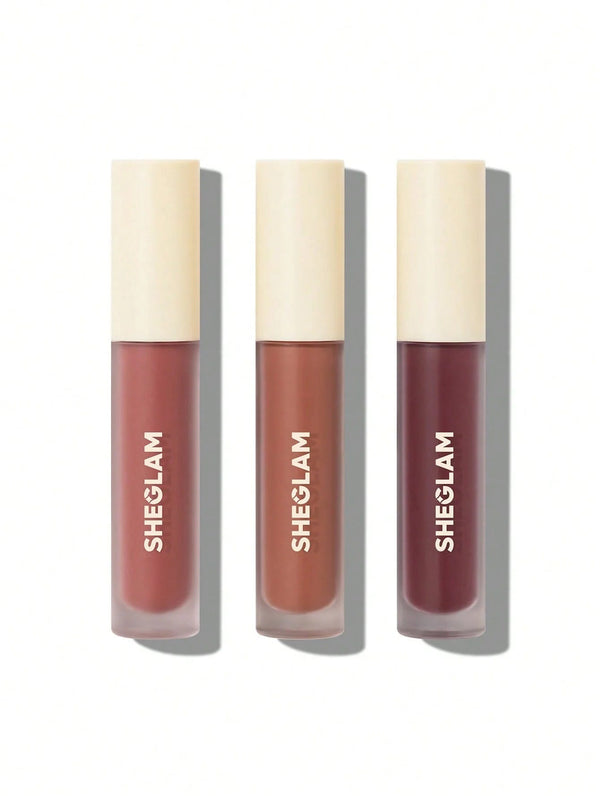 Sheglam Matte Allure Mini Liquid Lipstick Set Matte Finish Sunflower Oil Extract Feel Real