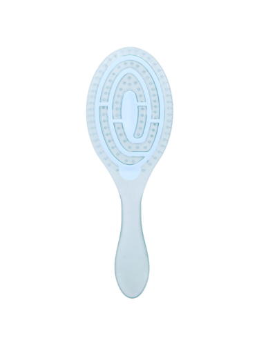 Cecilia Professional Flexible Vented Hairbrush Blue Soft Ball-Tipped Bristles