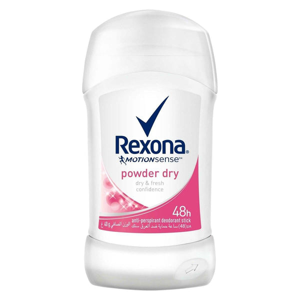 Rexona Power Dry Deodorant Stick Powder Dry Finish Aluminium Compounds 40 g