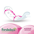 Fresh Days Regular Scented Panty Liners, Cotton-Like Feel, Fresh Fragrance, 24 Pieces