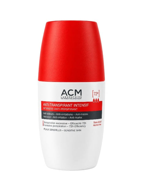 ACM Intensive Anti-Perspirant Roll-On Sensitive Skin Clinical Strength Sweat Protection 50 ml