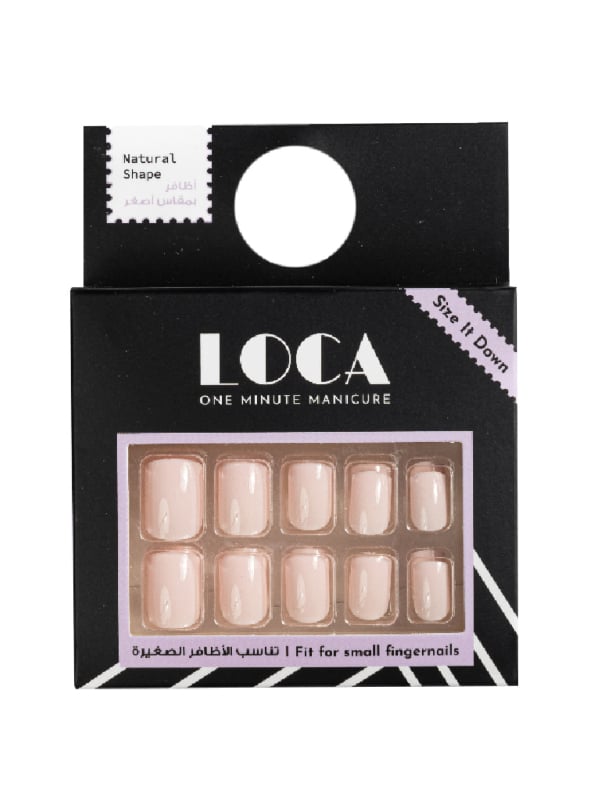 Luca N8 Self-Adhesive Artificial Nails Natural Look Marshmallow Color 24 Pieces