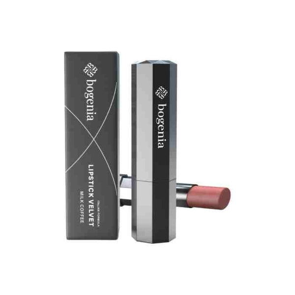 Bogenia Velvet Milk Coffee Lipstick Creamy Finish Saturated Pigments Shade 102 3.6 g