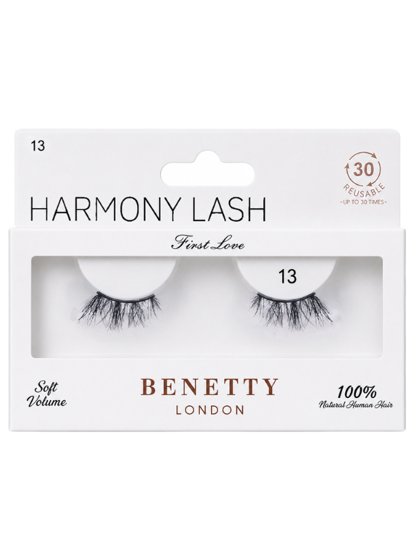 Benetti London Harmony Lash First Love Natural Human Hair Eyelashes No. 13