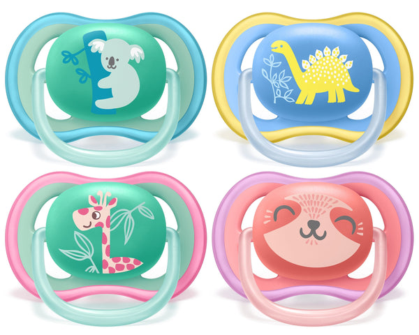 Avent Ultra Air Free Flow Soother Pacifier, Extra-Firm Silicone Nipple
