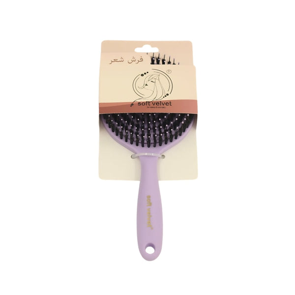 Soft Velvet Hairbrush 5039 Soft Flexible Bristles for Wet and Dry Hair
