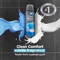 Dove Men+Care Clean Comfort Antiperspirant Deodorant Body Spray Fresh Scent 150ml