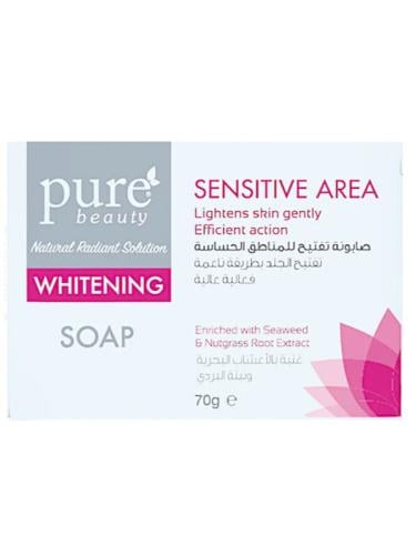 Pure Beauty Seaweed Soap Bar, Gentle Cleansing and Brightening Care, 70 g