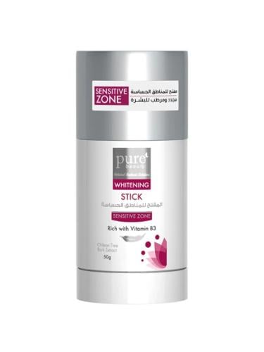 Pure Beauty Sensitive Area Deodorant Stick, Vitamin B3, Chilean Bark Extract, 50 g