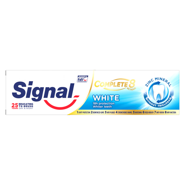 Signal Complete 8 Action Fluoride Toothpaste Brightening 75 ml