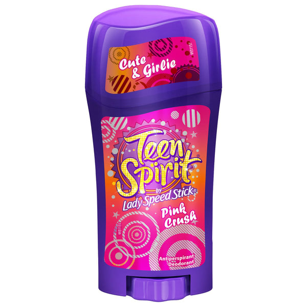 Teen Spirit Pink Crush Deodorant Stick Aluminum Zirconium 15.9%