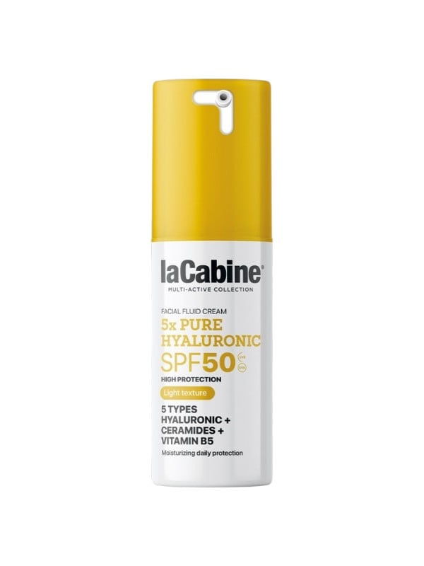 La Cabine 5x Pure Hyaluronic SPF50 Fluid Facial Cream with Ceramides and Panthenol 30ml