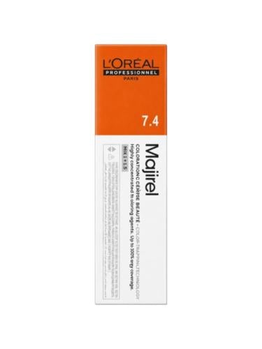 L'Oreal Professionnel Majirel Permanent Hair Color 7.4 Copper Blonde 60 ml