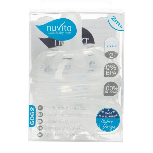 Nuvita Teat Medium Flow Silicone-Like Teat for Babies 3+ Months