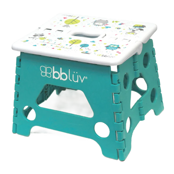 BBLuv Step Stool Foldable Aqua Compact Design