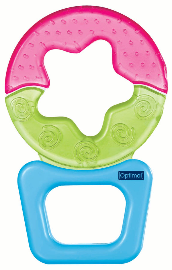 Optimal Star-Shaped Water-Filled Teether, BPA-Free, Chilled Gum Soother, 4+ Months