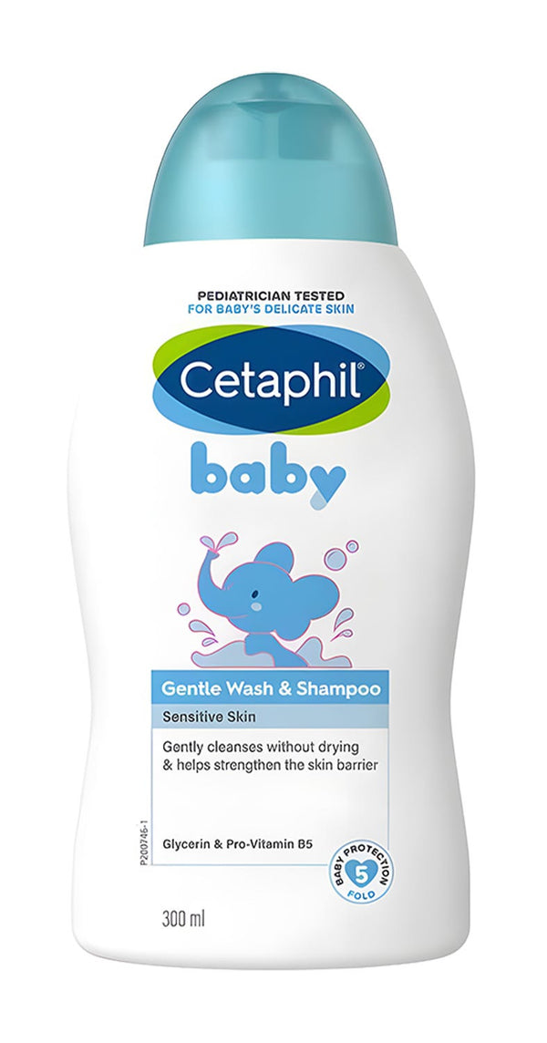 Cetaphil Baby Gentle Wash & Shampoo Liquid 2-in-1 Glycerin Panthenol 300 ml
