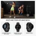 Garmin Venu 4 GPS Smartwatch Slate Bezel Black Silicone Band 45 mm