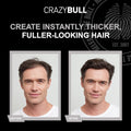 Crazy Bull Lightning Hair Fibers Plant-Derived Cellulose Medium Brown 0.78 oz