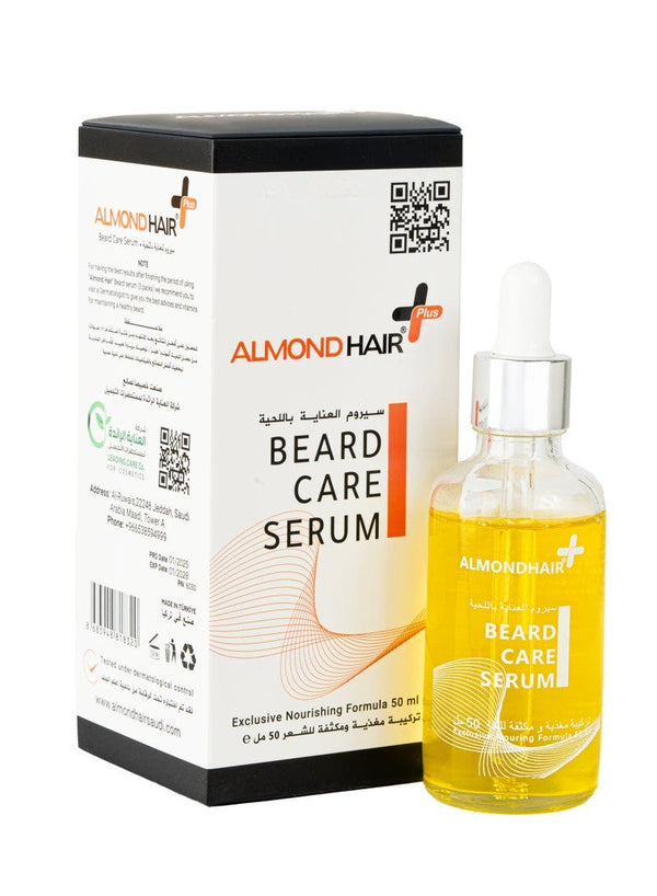 Almond Hair Beard Care Serum Liquid Conditioning Formula 50ml