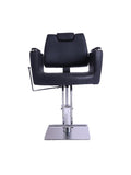 Salon System Women's Salon Chair C-065 Black Haircut and Makeup Chair