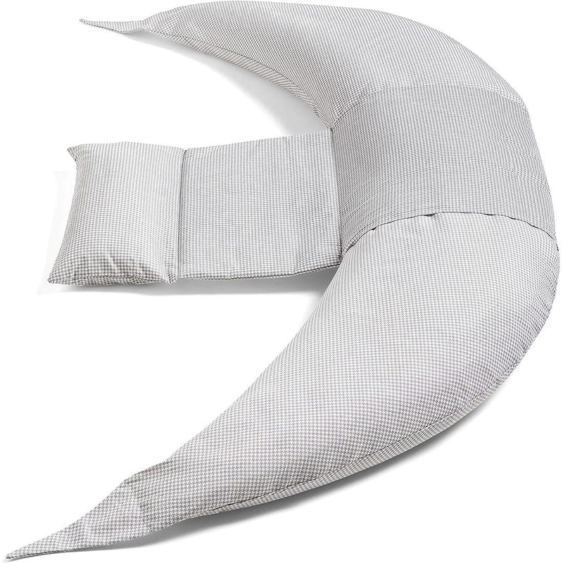 Nuvita Pregnancy and Nursing Pillow U-Shaped Microbead Grigio Bianco