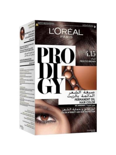 L'Oreal Paris Prodigy Permanent Hair Color Ammonia-Free Oil-Powered 4.15 Cool Brown