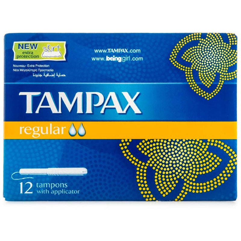 Tampax Regular Tampons Cardboard Applicator LeakGuard Protection