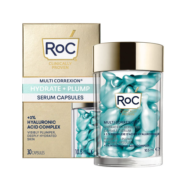 RoC Multi Correxion Hydrate + Plump Serum Capsules, Hyaluronic Acid, 30 Capsules