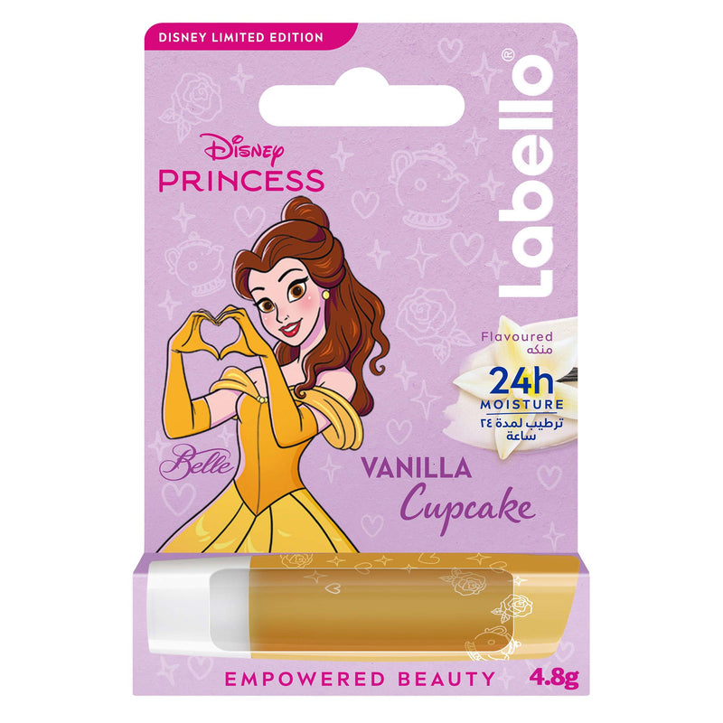 Labello Disney Princess Belle Vanilla Cupcake Lip Balm Natural Ingredients 4.8g