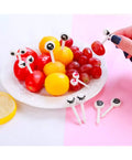 Tinywheel TW Sporks 5-Piece Purple Food Picks, BPA-Free
