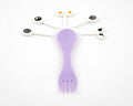 Tinywheel TW Sporks 5-Piece Purple Food Picks, BPA-Free